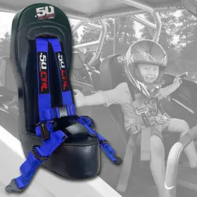 5048a40 50 Caliber Racing Rear Bump Seat With Harness Seatbelt For Polaris Rzr Pro R/turbo R 2 And 4 Seater