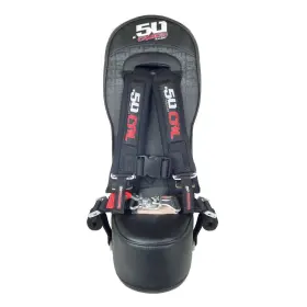 Ds-5048a6-xp1k 50 Caliber Racing 3rd Middle Bump Seat And Black Harness For Polaris Rzr Xp1000 Xp Turbo S 900 1000