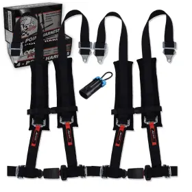 Aaaa Aces Racing 094308978857 Polaris Rzr 4 Point Harness Pair With Seat Belt Bypass P
