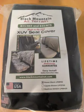 Lp68162 Black Mountain Xuv835/845/865/875 Gator Seat Cover