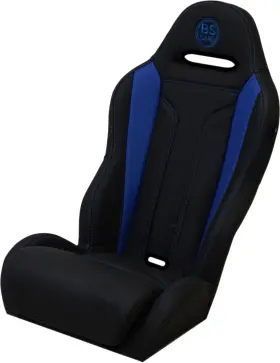 Ft12-ft21 Bs Sand 602003003356 Pebubldtr Performance Seat - Double T Black/blue Polaris