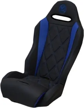 Pbublbd20 Bs Sand Black/blue Diamond Performance Seat Foam Vinyl Solo