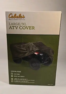 Cabelas 400247139400 Atv Cover Large/xl Olive Drab New 4-wheeler Repels Water
