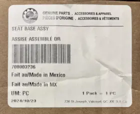 708003236 Can Am 2021-24 Defender Hd7 Hd8 Hd10 Max Hd9 Seat Base New