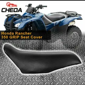 Gpl2715 Cheda Seat Cover Fit For 2000 01 02 03 04 05 06 Honda Rancher 350 Black Leather