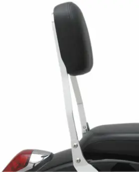 08-0045 Cobra Chrome Short Backrest 14 Inch Motorcycle Sissy Bar