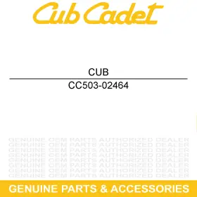 503-02464 Cub Cadet Driver Side Seat Belt