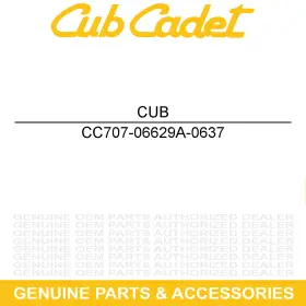 707-06629a-0637 Cub Cadet Headrest Mounting Bracket Powder Black Challenger 4x2