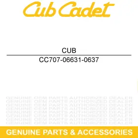 707-06631-0637 Cub Cadet Headrest Mounting Bracket Left Hand Powder Black