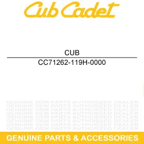 71262-119h-0000 Cub Cadet Seat Locker Body Challenger Cx700 Cx500 700 500 4x4