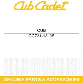 731-13165 Cub Cadet Front Seat Cover Challenger 4x4 400