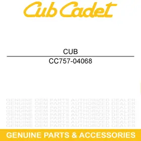 757-04068 Cub Cadet Bench Seat Bottom Volunteer Shifter Efi Diesel Cover