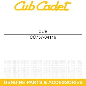 757-04119 Cub Cadet 3 Point Seat Belt Volunteer Wt Tracker Fis Efi Diesel 747