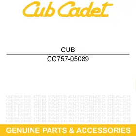 757-05089 Cub Cadet High Back Seat Driver Challenger 4x4 400