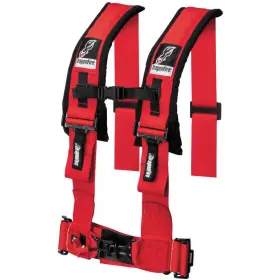 14-0042-cl77 Dragonfire Racing 4-point 3 Inch H-style Harness With Sternum Clip - Red