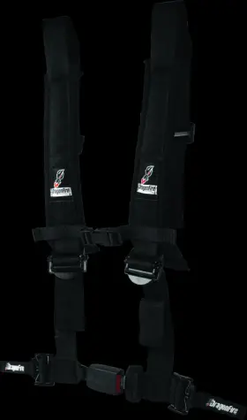 522044 Dragonfire Racing Harness H-style- 4-point- Ez-adjust- 2in Buckle- Black