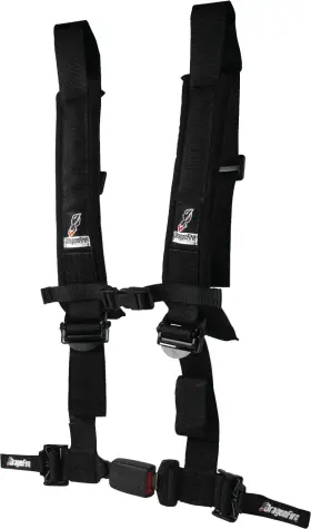 Dragonfire Racing 740350593011 4-point H-style Harness Black Ez-adjust 2 Inch Buckle - 14-0800