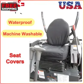 Ku26-c1 Durafit Seat Covers Black Waterproof Cover For Kubota Kx080 Excavator Kx033 U35 Kx040 In Endura