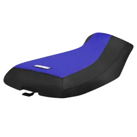 605-kym-std-blkblu-none-lgenj Enjoy Mfg Kymco Mxu 250 300 Gripper Seat Cover Black/ Blue Standard #605