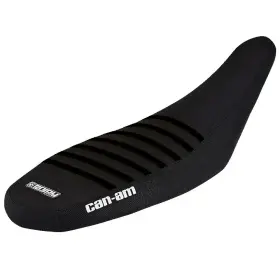 86547 Enjoy Mfg Can Am Ds 450 X Seat Cover 2008 - 2015 All Black With Ribs Logo #257