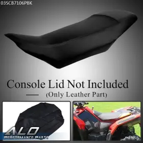 Alo012 G-plus Fit For 2013-2020 Polaris Scrambler 850 1000 Synthetic Leather Seat Cover Black
