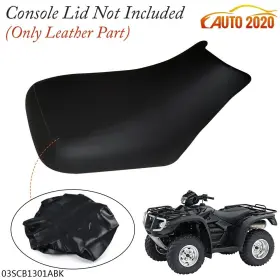 E-03scb1301abk Grandorange Fit For Honda Rubicon/foreman Pvc Leather 2005-11 Standard Seat Cover Black