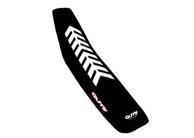 Guts Racing Rfi2122ogts Rf1 Rib Grip Gripper Seat Cover Black White Can Am Ds 450 Ds450