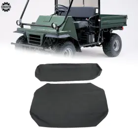 Hgf132084 Home-garden-fix 4 Black Seat Cover Fit For Kawasaki Mule 2500 2510 3000 3010 Diesel Atv New