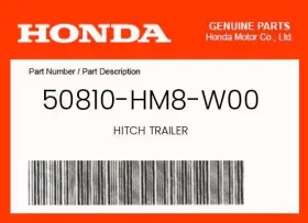 50810-hm8-w00 Honda Genuine Hitch Trailer -