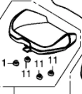 Honda 77170-hl6-a01za 2020-2021 Talon 1000x-4 Sxs1000s2x Lower Passenger Seat Orange 77170-hl6-a