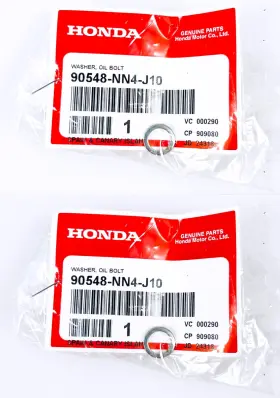 90548-nn4-j10 Honda 2 Genuine Part Washer Oil Bolt - New
