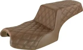 I20-06-175br Saddlemen Step Up Seat Brown Lattice Stitched 0810-2172