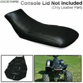 J-03scb5704pbk Jijiamotor13 Leather Seat Cover Protector Black Standard Fit For 1993-2006 Honda Trx300ex Us