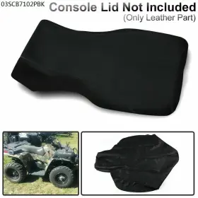 J-03scb7102pbk Jijiamotor13 Leather Seat Cover Standard Fit For 2005-2010 Polaris Sportsman 500 600 700 800