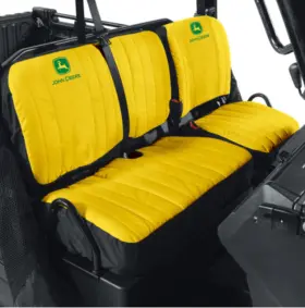 Lp68149 John Deere Licensed Bench Seat Cover Yellow For Xuv 835 865 Gator