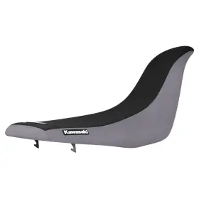 231-kaw-std-gryblk-kaw-lgenj Kawasaki 2004 - 2009 Kfx 700 Seat Cover Grey/ Black Standard #231 Logo