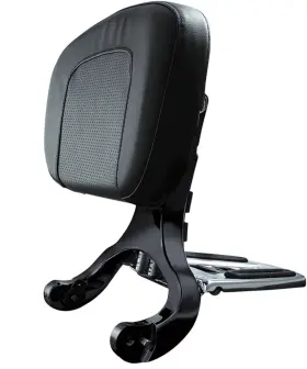 Kur1661 Kuryakyn Multi-purpose Driver And Passenger Backrest Chrome / Black