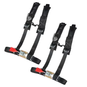 A114220 Labworkauto 4 Point 2 Inch Padded Black For Polaris Rzr Xp S 1000 Pair Seat Belt Harness