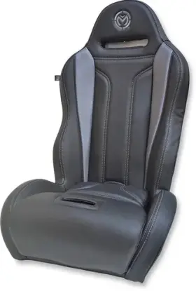 V1ui2l16bg Moose Racing Black Grey Vinyl Vented Suspension Seat Polaris Rzr Xp Turbo 16-20