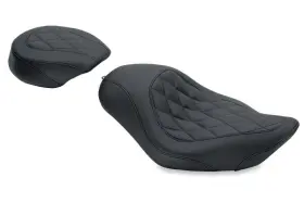Mustang 191209505585 04-21 Harley Sportster Wide Tripper Solo Seat Diamond Stitch - Black