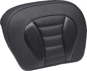 88405gm Mustang Deluxe Touring Chopped Tour-pak Sissy Bar Pad Gray / Black