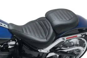 Mustang Motorcycle 191209518158 18-23 Harley Fat Boy Standard Touring Passenger Seat - Black