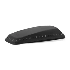 Mmp77624 Mustang Motorcycle Saddlebag Lid Covers With Black Pearl Studs For Harley Fl