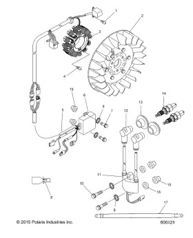 2412683 Polaris Grounding Strap Genuine Oem Part Qty 1