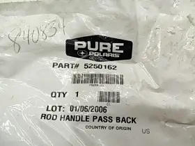 5250162 Polaris Rod Handle Pass Black - 2000 Nos