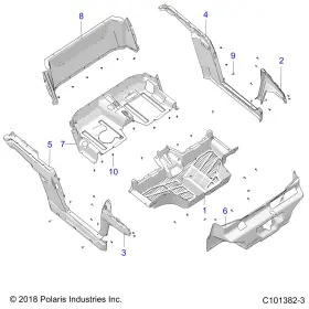 5454499-070 Polaris Seat Closeoff Mx Black Genuine Oem Part Qty 1