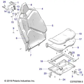 5456052 Polaris Panel-underseat Rear Flip