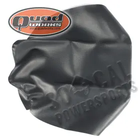 Qu-6636005-ks63 Quad Works 2000-2003 Honda Trx350/400 Rancher Atv Seat Cover Black