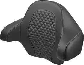 814-07-15505 Saddlemen Dragon Scale Tour Pak Backrest Pad Silver / Black
