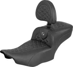 823-07-211b2 Saddlemen Roadsofa Extended Reach Seat With Backrest For Flh/flt